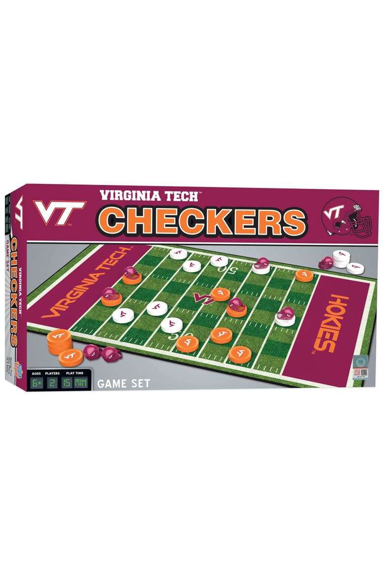 Virginia Tech Hokies Checkers Board Game, Main, color, Multicolor