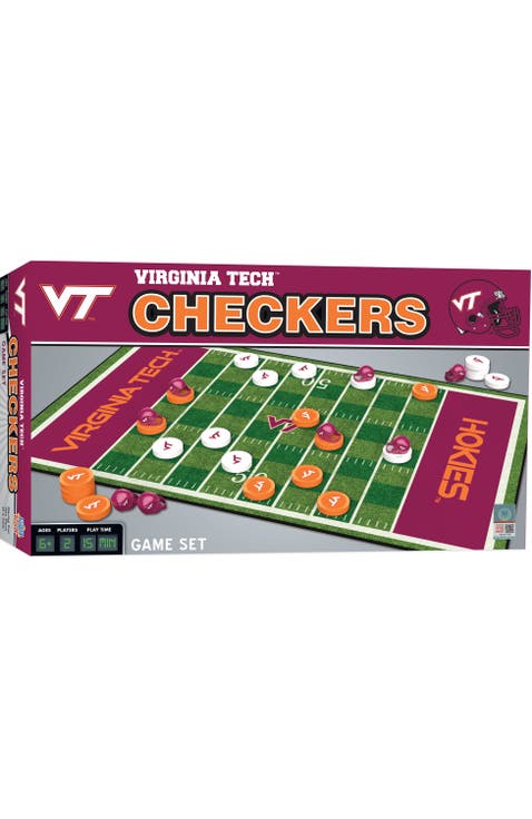 Virginia Tech Hokies Checkers Board Game