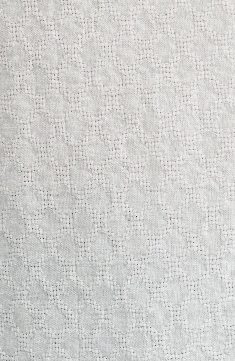 AG Foster Cotton & Linen Blend Camp Shirt, Alternate, color, White