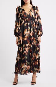 Parker The Filia Long Sleeve Maxi Dress