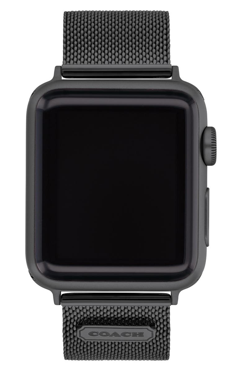 COACH Mesh Apple Watch<sup>®</sup> Watchband, Main, color,