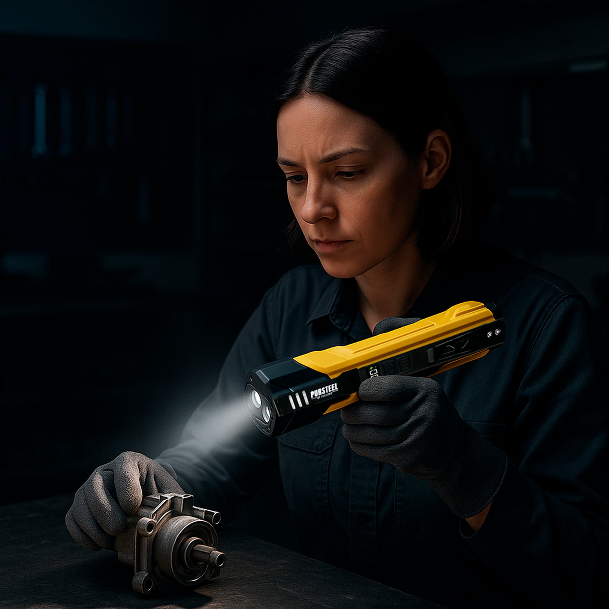 PURSONIC Emergency Prep Bundle 2-in-1 Ultra Bright Flashlight and LED Fast Charging Power Bank, Alternate, color, White