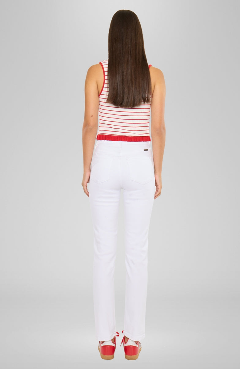 KanCan Piper Essentials High Rise Slim Straight Leg Jeans, Alternate, color, White