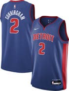 Nike Youth Nike Cade Cunningham Blue Detroit Pistons Swingman Jersey - Icon Edition