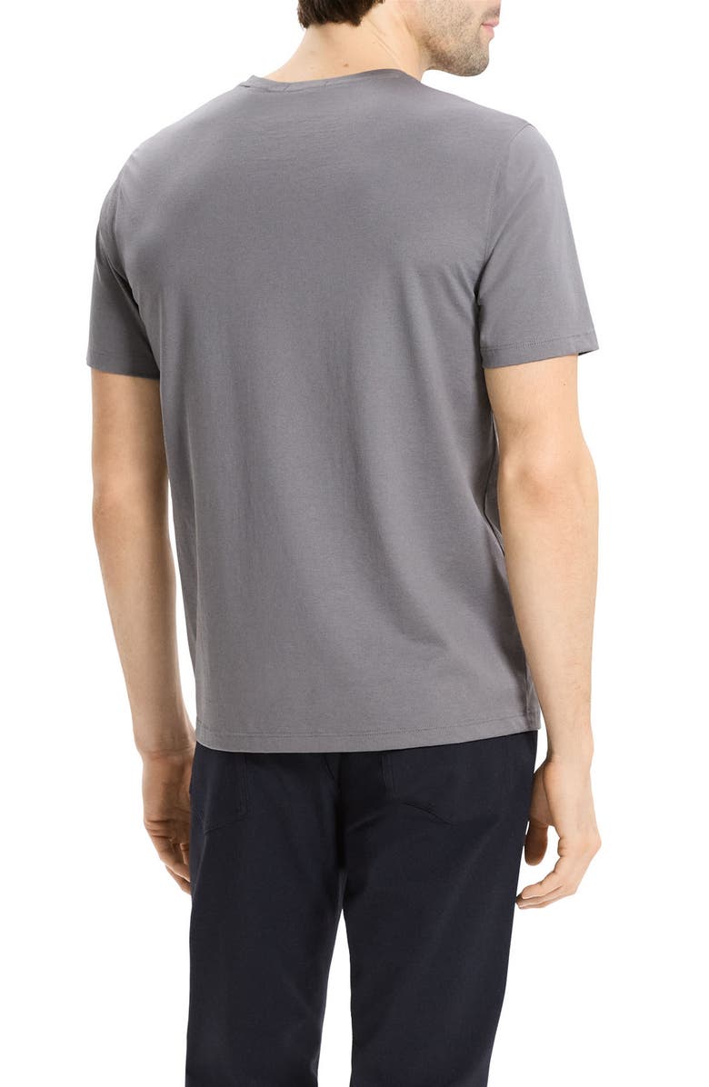 Theory Precise Cotton T-Shirt, Alternate, color, Carbon - Bax