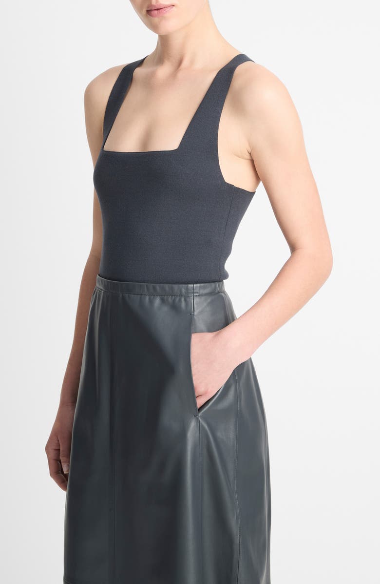 Vince Racerback Tank Top, Alternate, color, Graphite