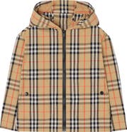 Burberry Check Nylon Hooded Jacket
