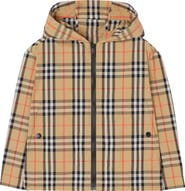 Burberry Check Nylon Hooded Jacket
