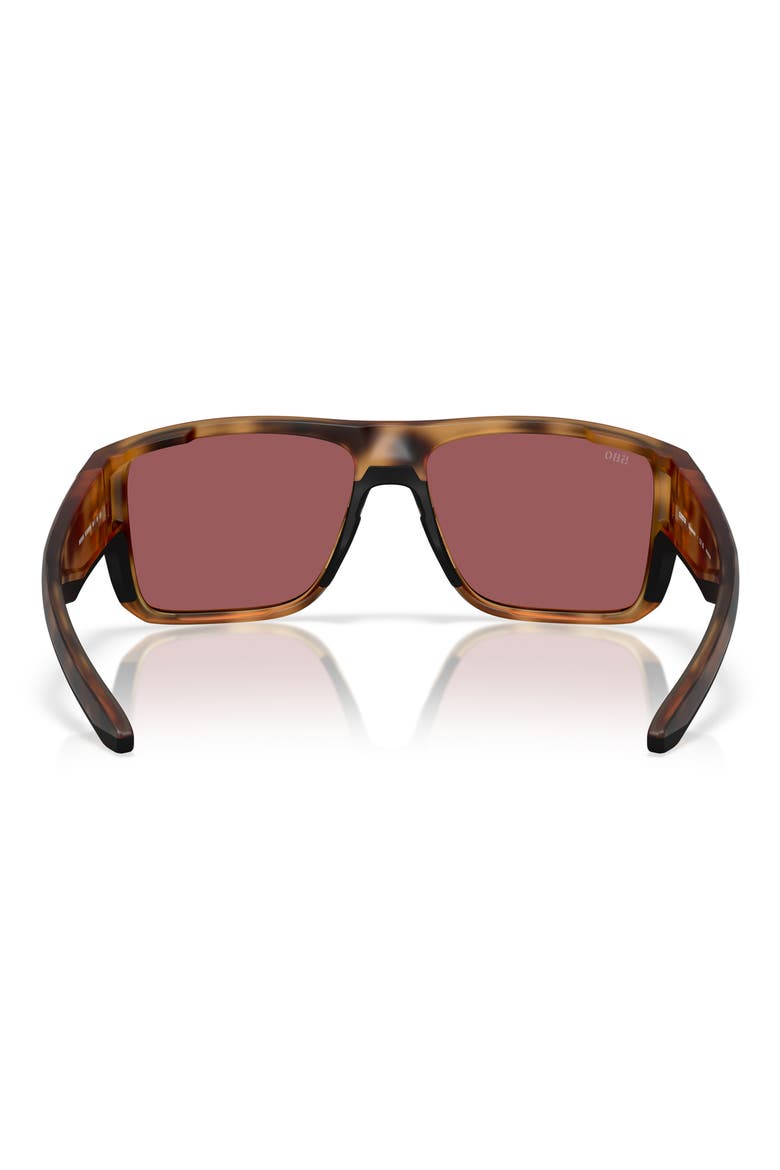 Taxman 59mm Polarized Square Sunglasses, Alternate, color, MATTE TORTOISE/ GOLD
