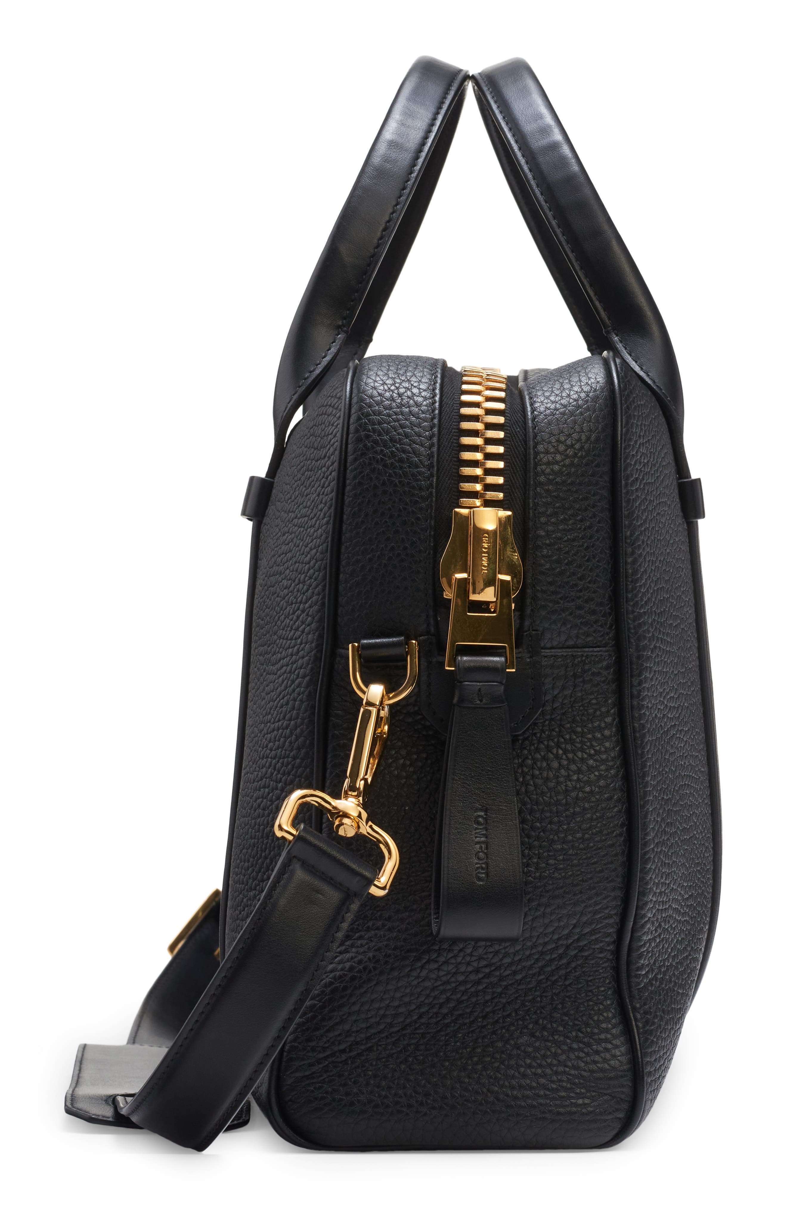 TOM FORD Buckley Leather Duffle Bag, Alternate, color, 