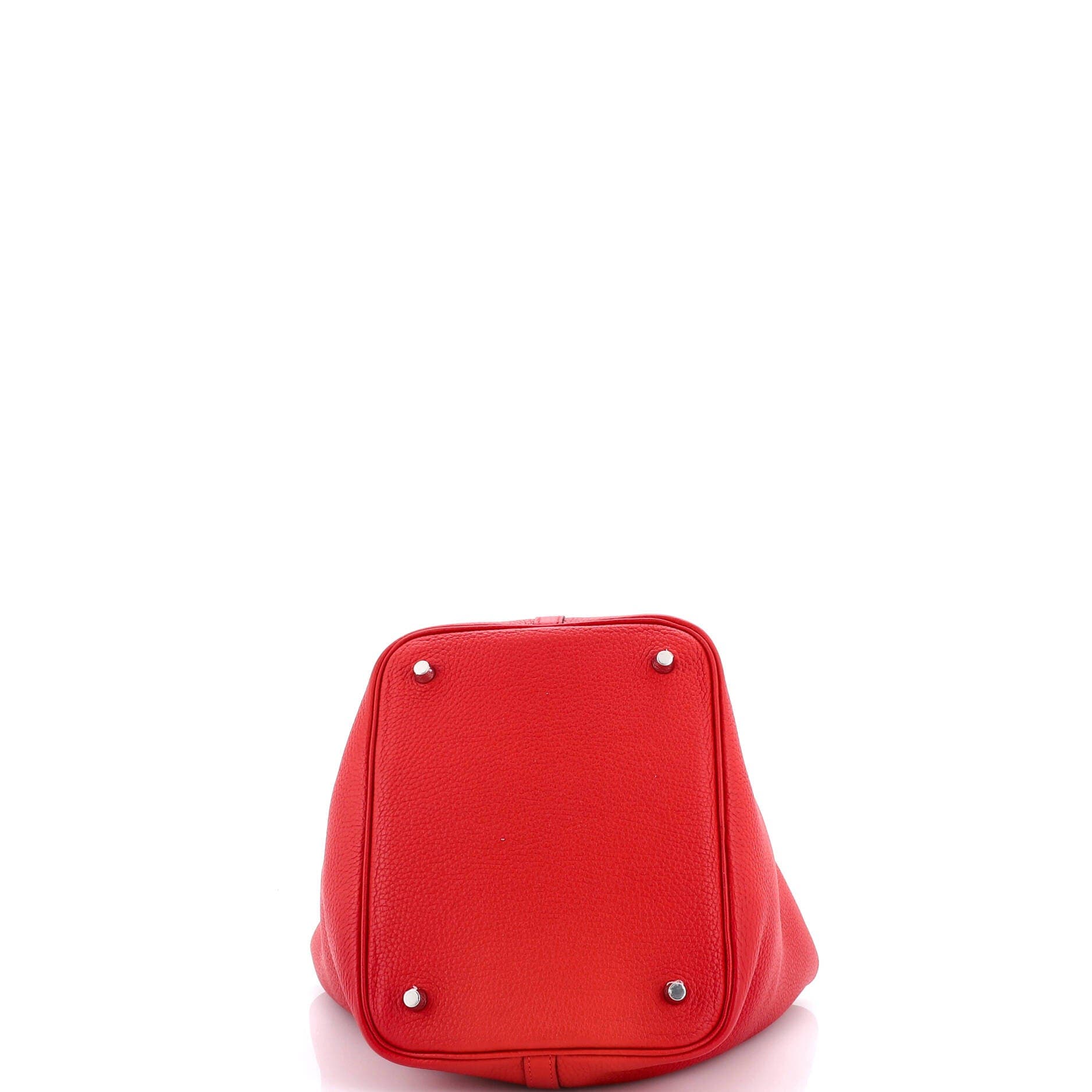 Pre-Owned Hermes Picotin Lock Bag Clemence MM, Alternate, color, Rouge Casaque