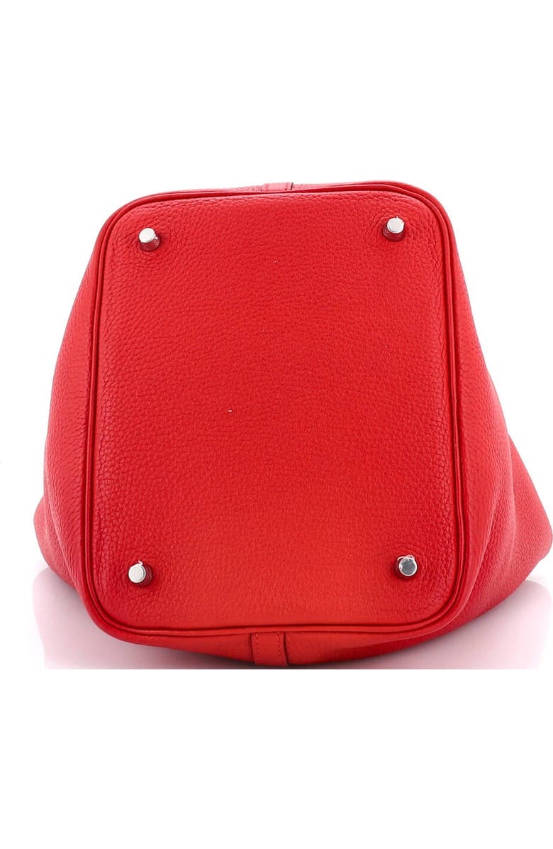 Pre-Owned Hermes Picotin Lock Bag Clemence MM, Alternate, color, Rouge Casaque