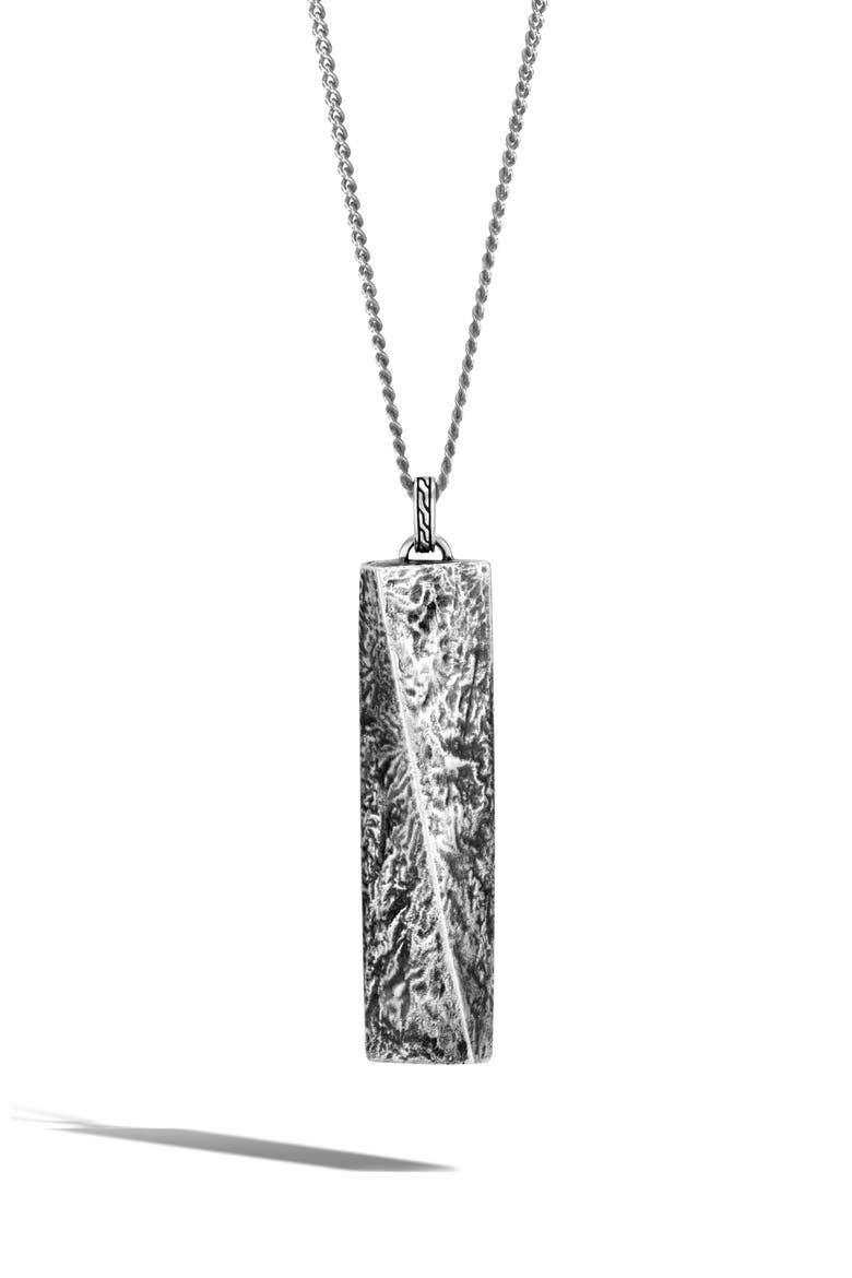 Men's Classic Chain Reclaimed Pendant Necklace, Alternate, color, SILVER