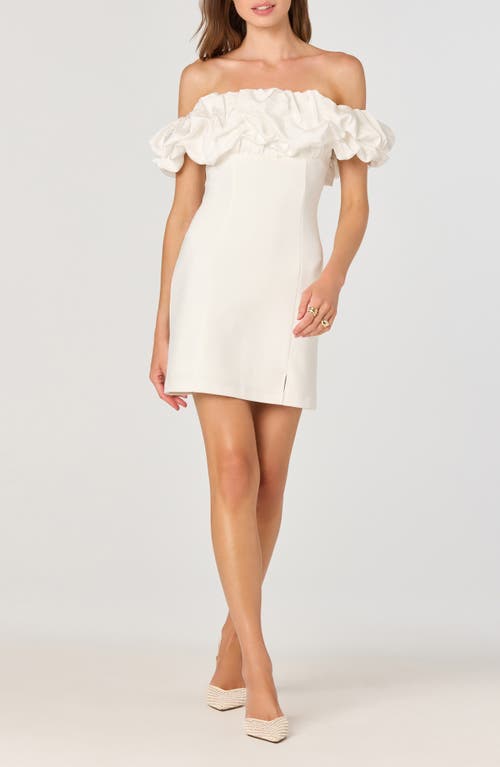 Astr The Label Off-the-shoulder Minidress