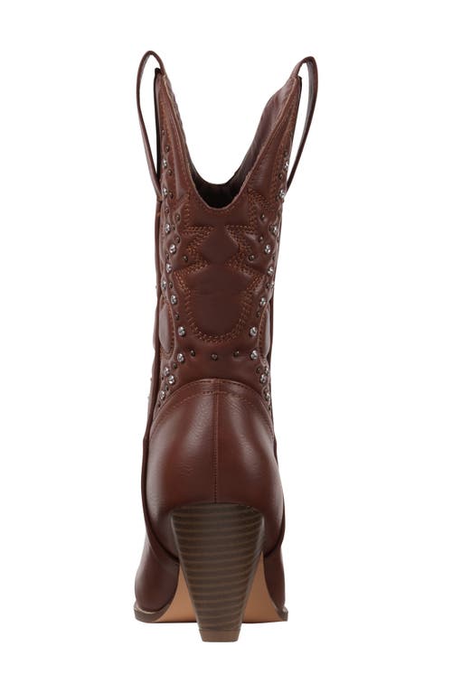 Good Choice New York Beth Western Boot In Cognac