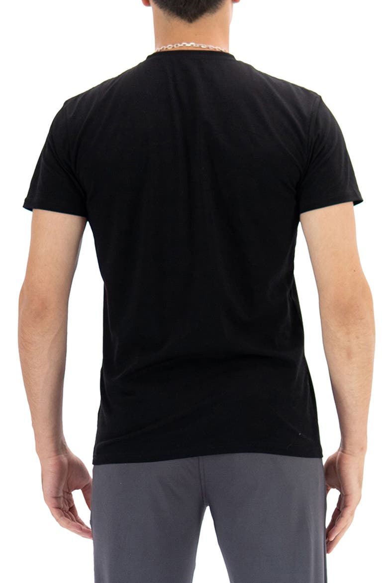 Roberts Short Sleeve Sleep Tee, Alternate, color, BLACK