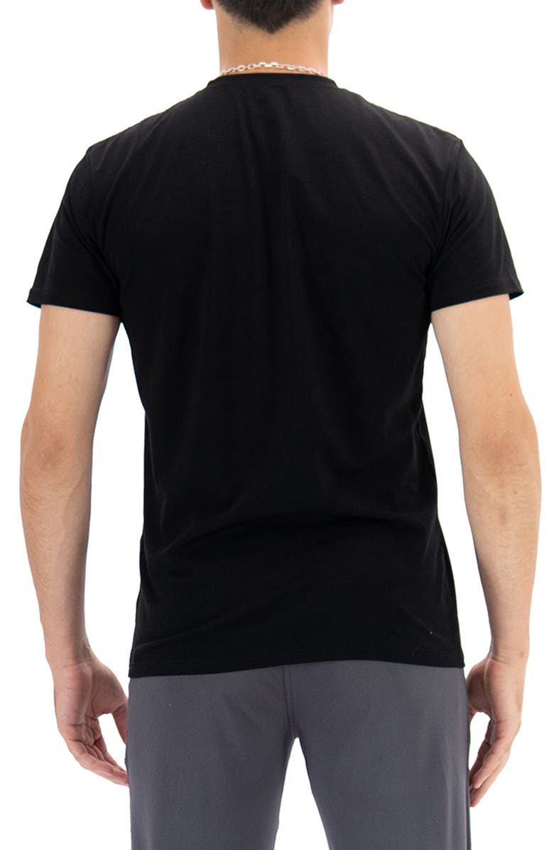 WARRIORS AND SCHOLARS Roberts Short Sleeve Sleep Tee, Alternate, color, Black