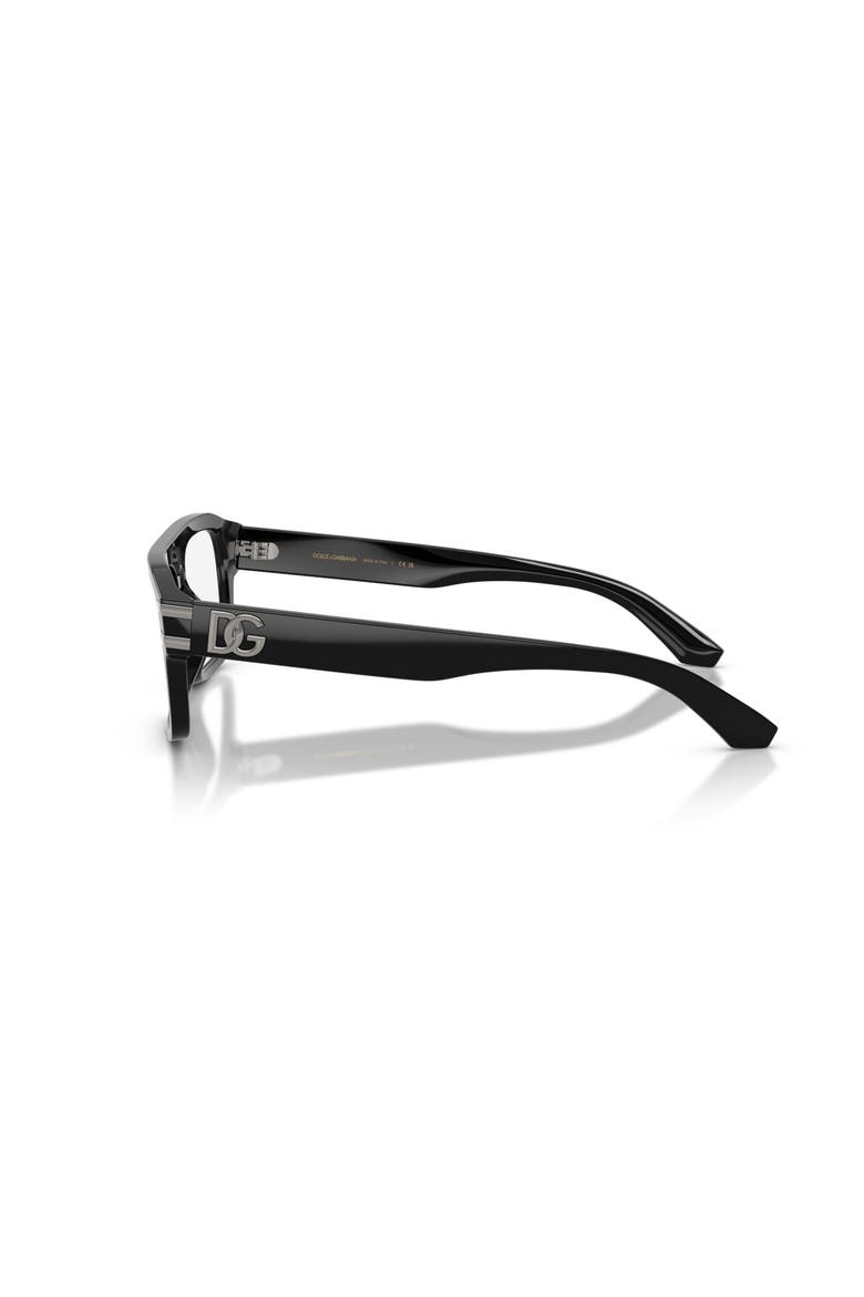 56mm Rectangle optical glasses, Alternate, color, Black