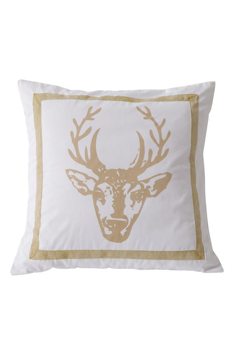 'Delilah' Deer Pillow, Main, color, TAN