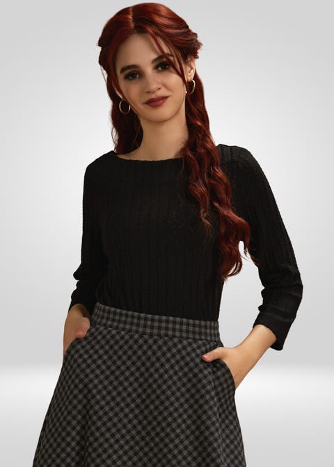 A Crisp Autumn Breeze Boatneck Top