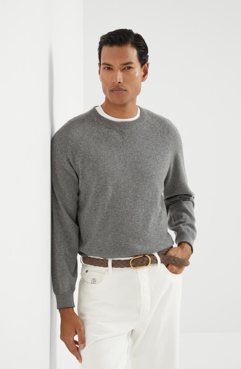 Brunello Cucinelli Sweatshirt-style sweater, Alternate, color,
