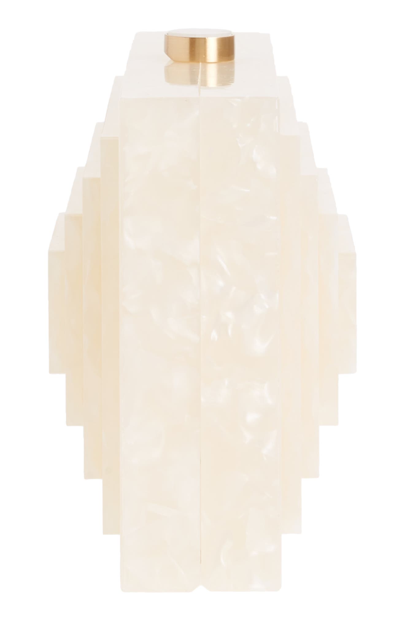 Logan Acrylic Box Clutch, Alternate, color, PEARL