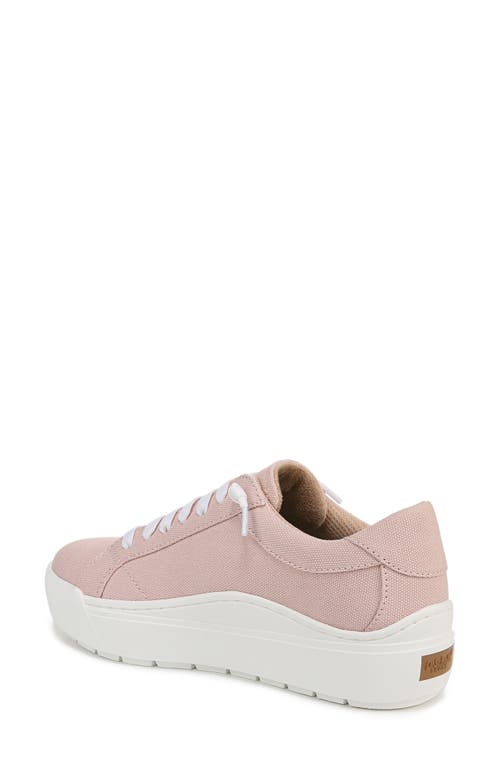 Dr. Scholl's Women's Time Off Go Closed Round Toe Lace Up Platform Sneakers In Blush