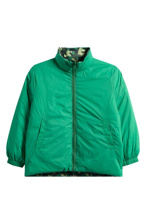 Calonie Kids' Blake Reversible Down Puffer Jacket In Animal Print