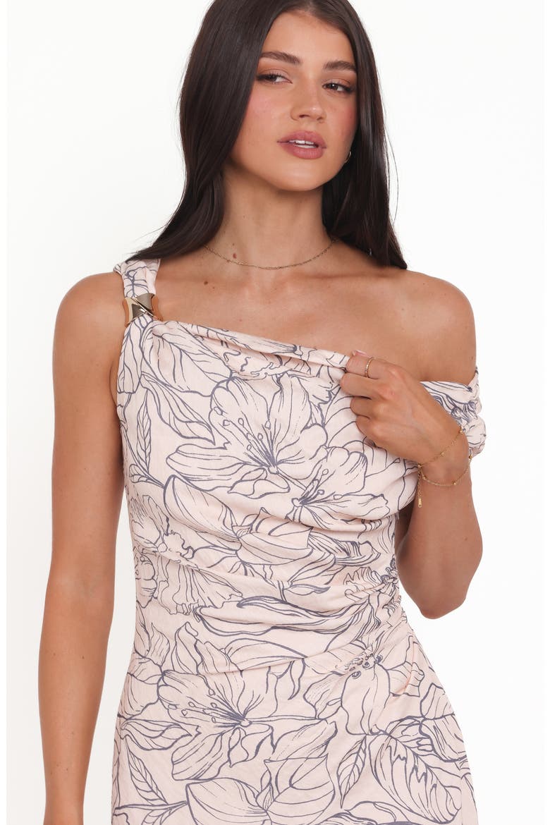 Aleyna One-Shoulder Floral Minidress, Alternate, color, FLORAL PRINT