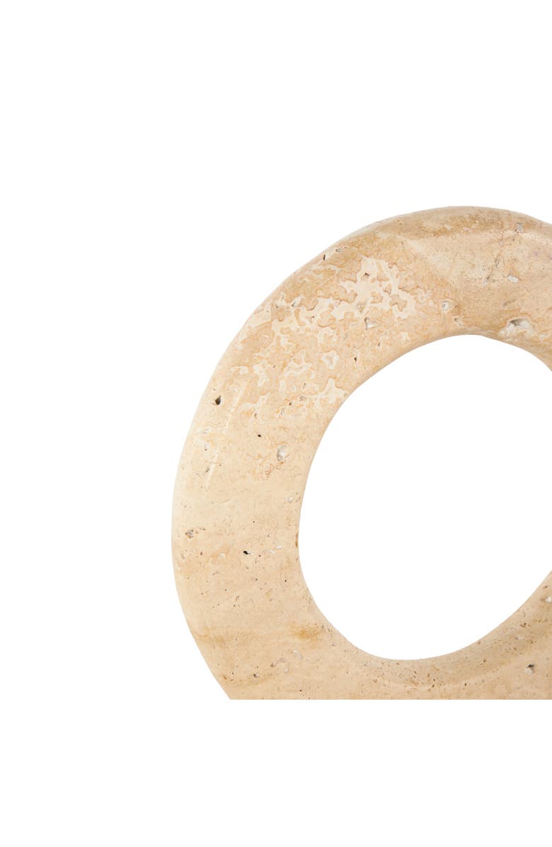 UMA Circular Marble Sculpture, Alternate, color, Cream Multi
