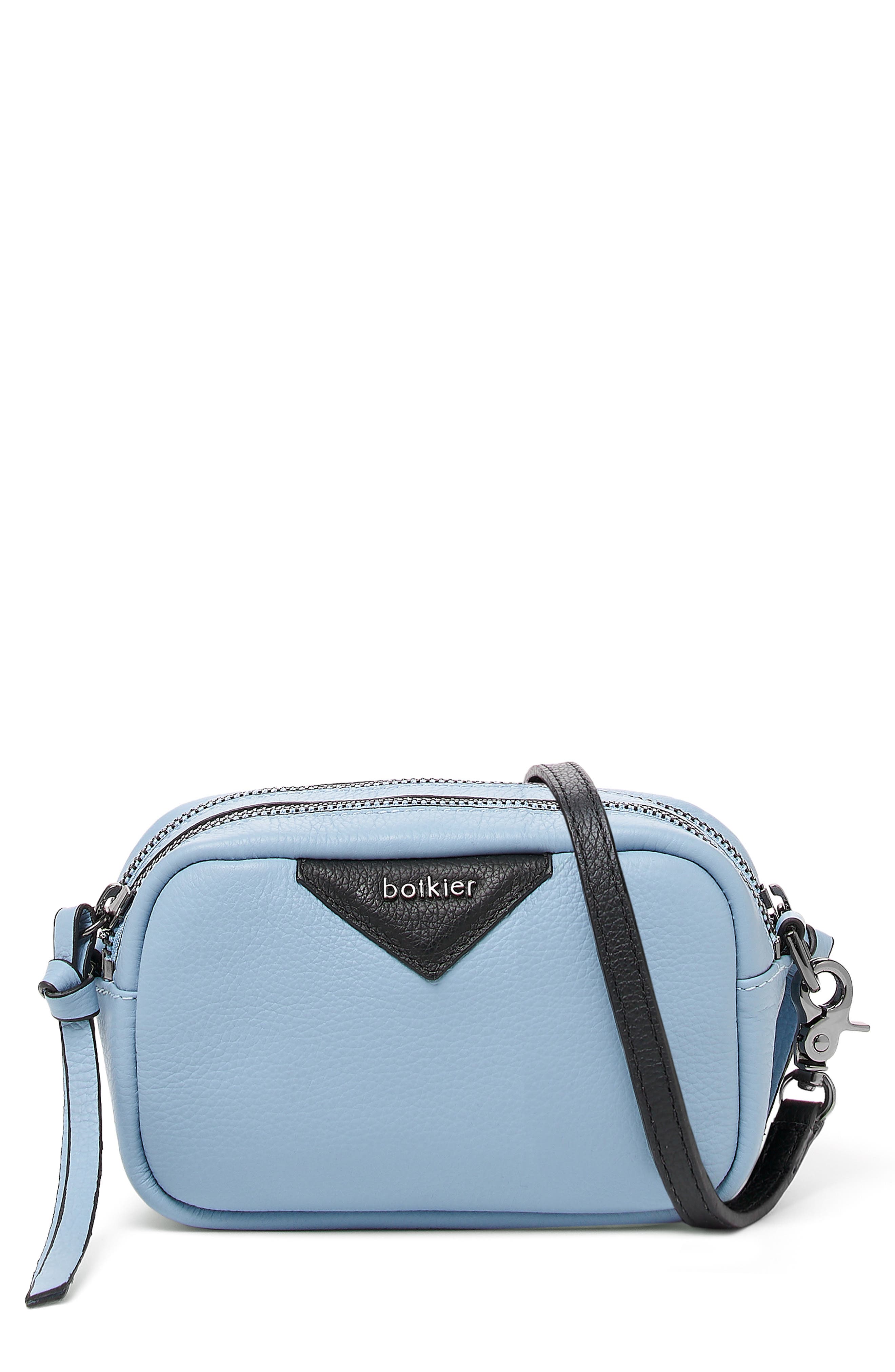 Allen Leather Crossbody Camera Bag, Main, color, BRIGHT BLUE