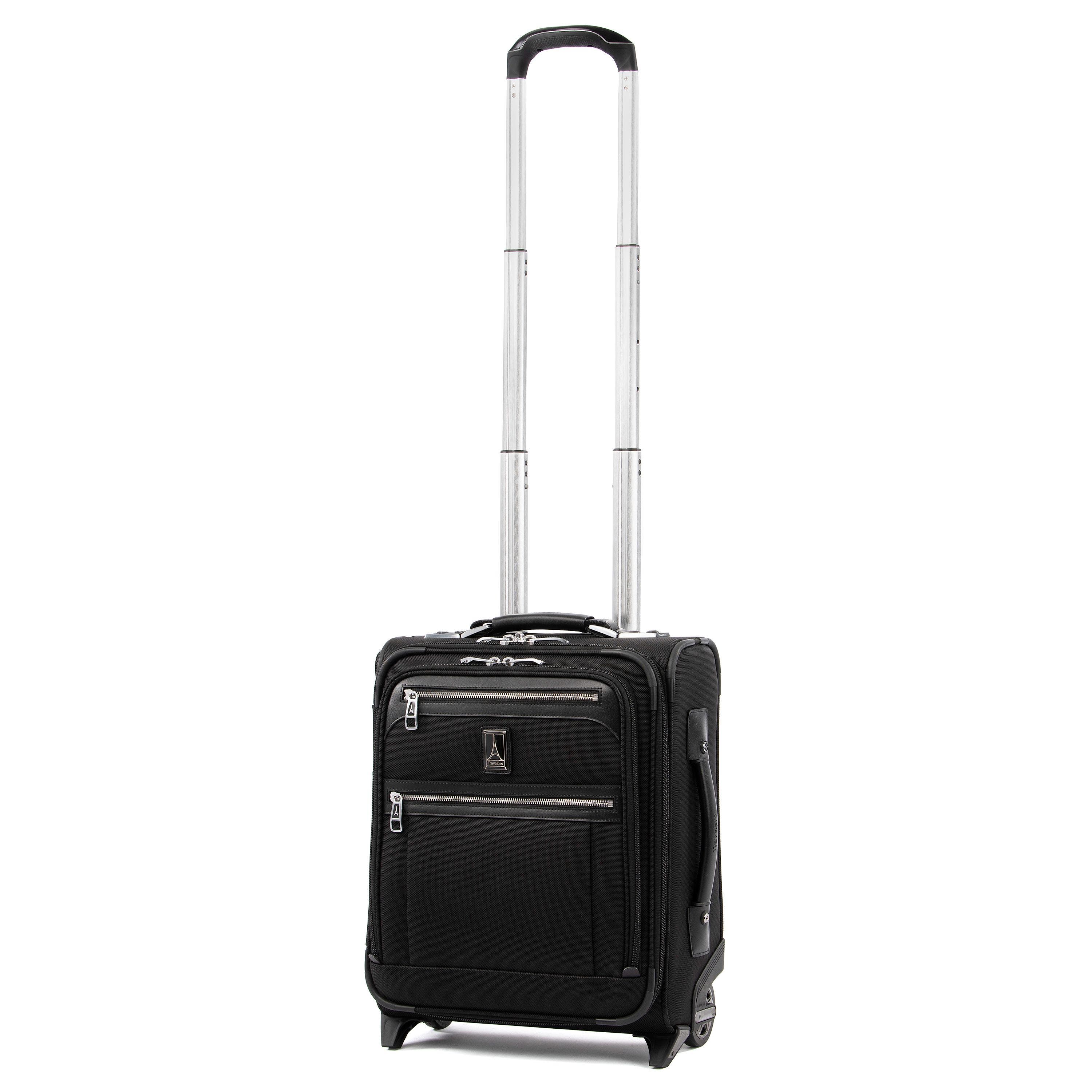 TRAVELPRO Platinum Elite Softside Expandable Carry-On 16-Inch 2 Wheel Luggage, Alternate, color, Shadow Black