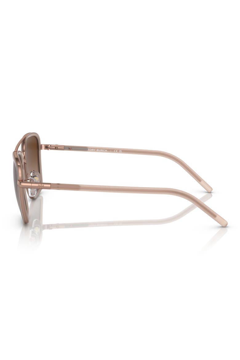 53mm Square Sunglasses, Alternate, color, ROSE GOLD