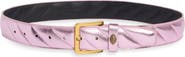 Kurt Geiger London Metallic Quilted Leather Belt