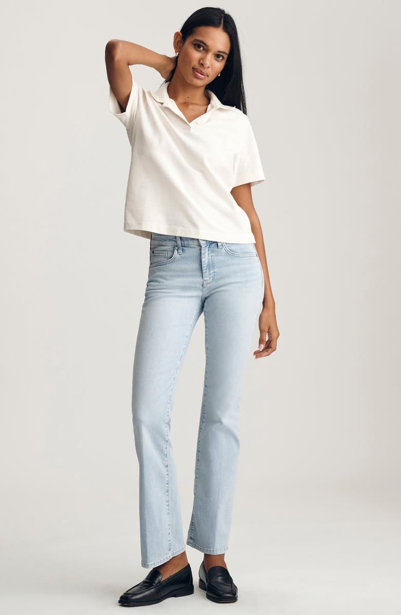 Mavi Jeans Boxy Crop Polo T-Shirt, Alternate, color,