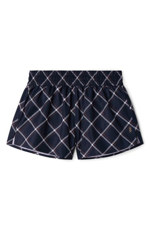 Rhone Mirage Windowpane Plaid Upf 50+ Shorts In Blue
