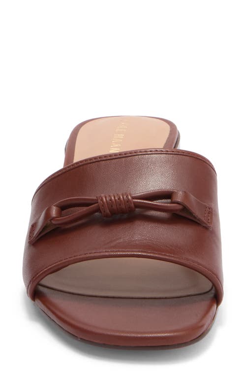 Cole Haan Cailyn Bow Slide Sandal In Brown