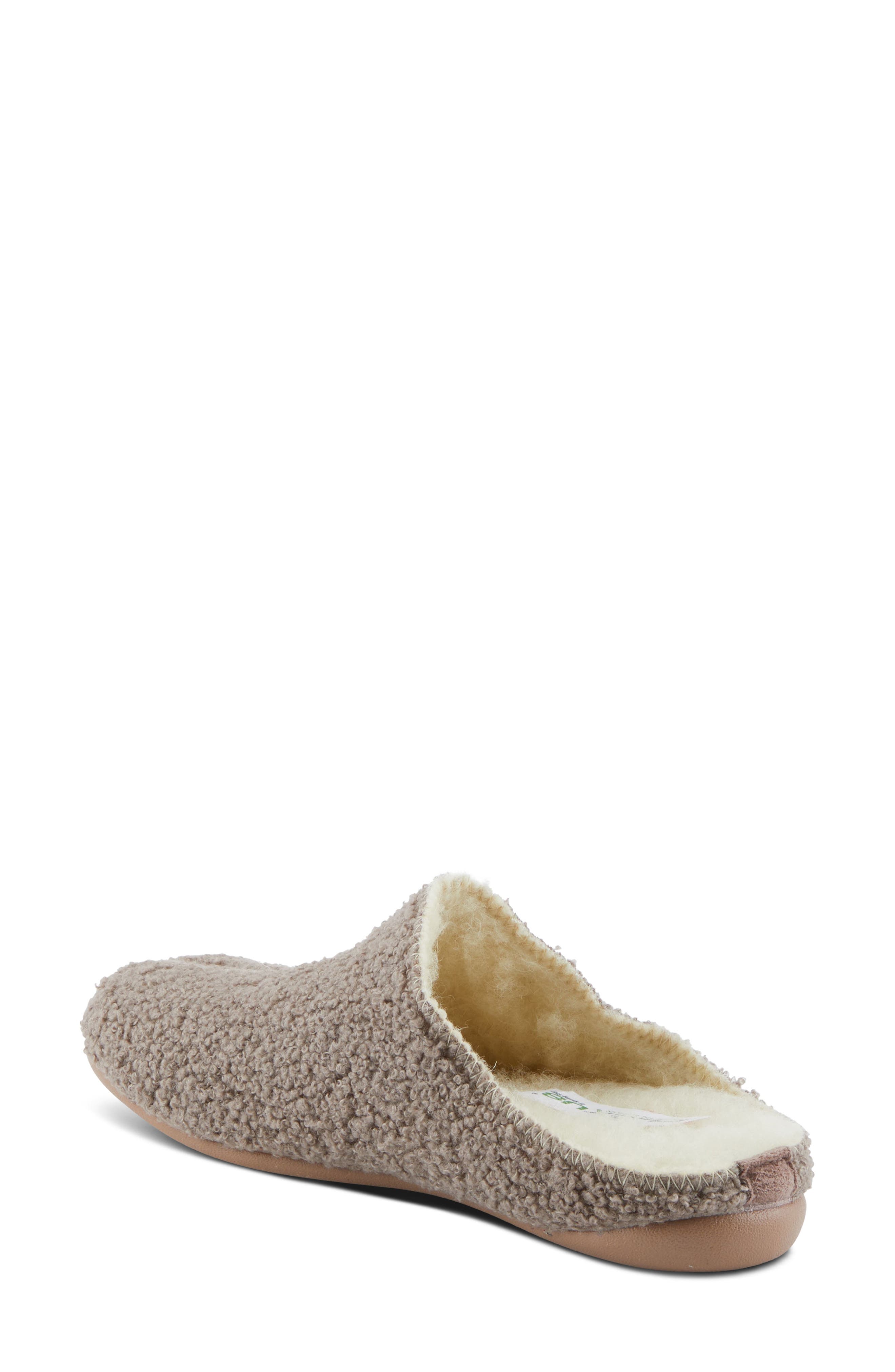 Lyndel Faux Shearling Slipper, Alternate, color, TAUPE
