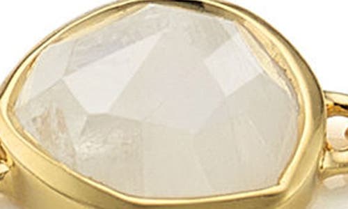 Monica Vinader Mini Siren Fine Chain Bracelet In Moonstone/yellow Gold