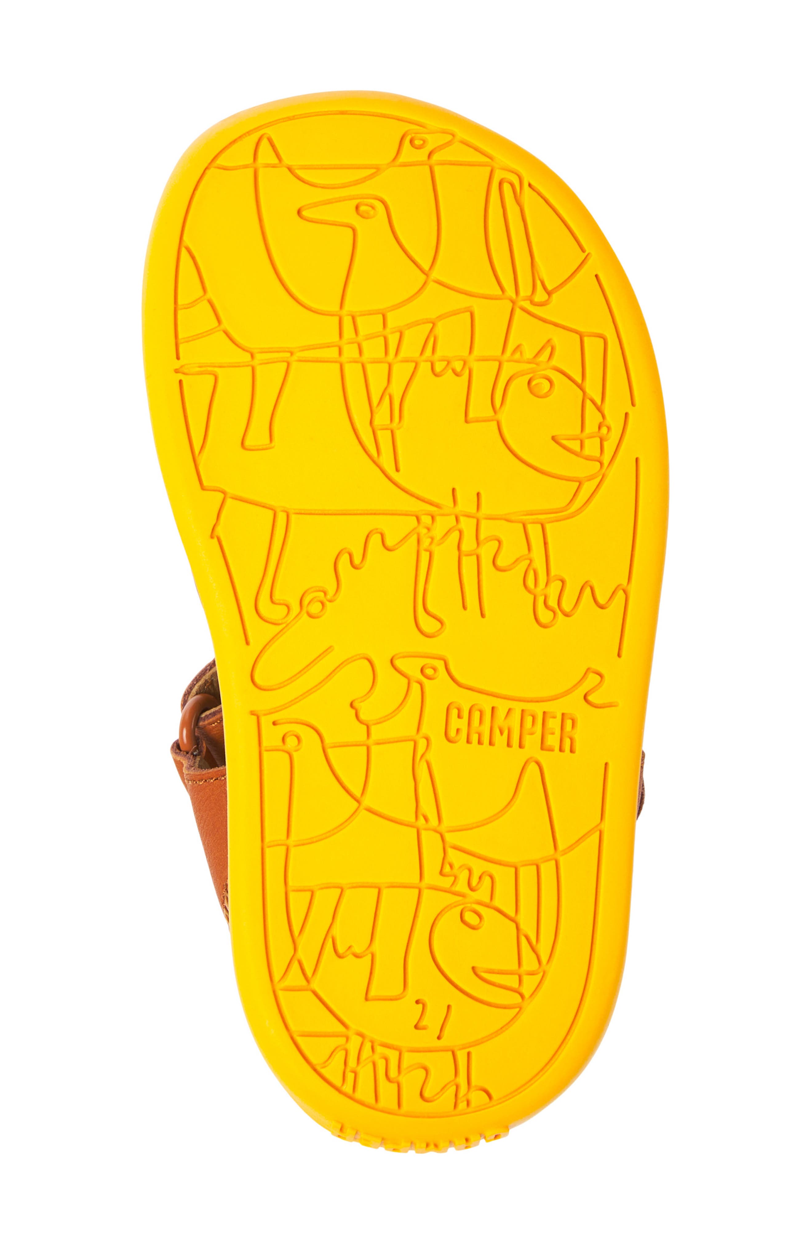 Kids' Bicho Sandal, Alternate, color, MEDIUM BRO