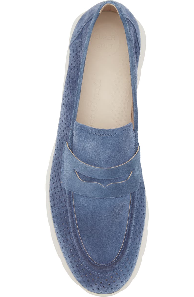 Paul Green Alexa Platform Loafer, Alternate, color, Lake Soft Suede