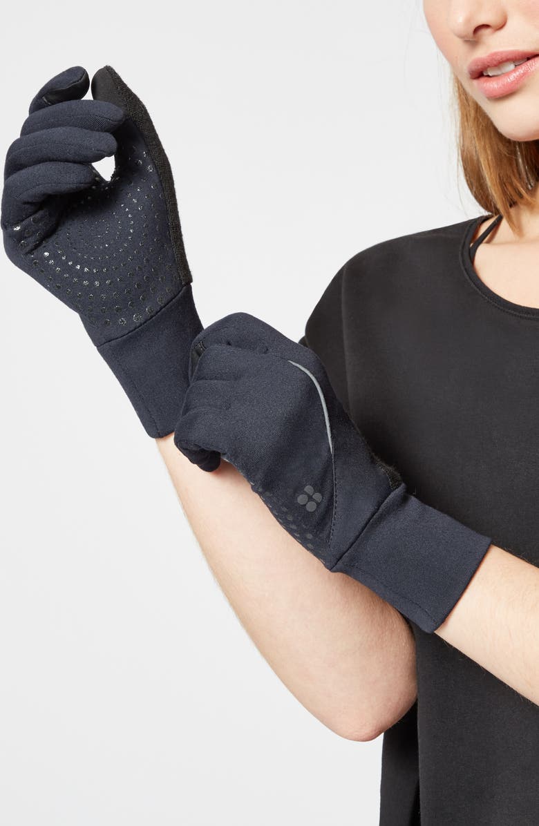 Sweaty Betty Run Gloves, Alternate, color,