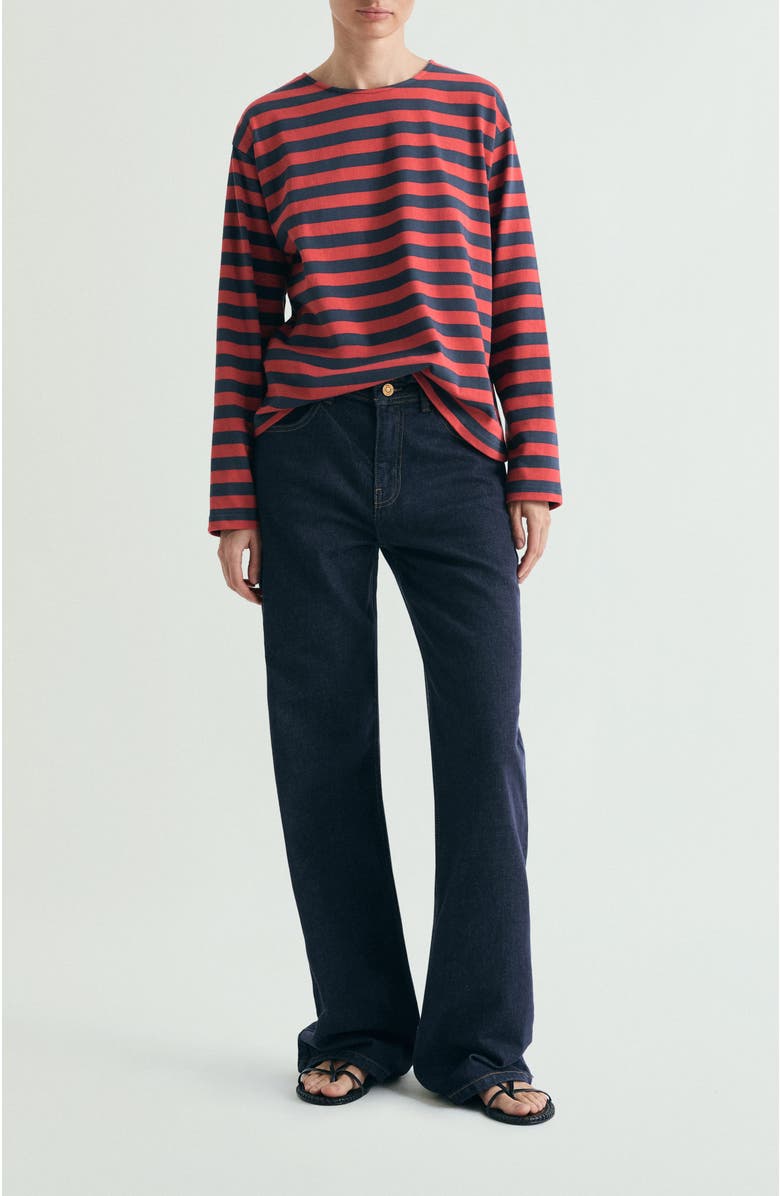 Scalpers Striped T-shirt Patch, Alternate, color, Redstripes