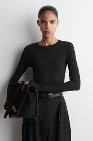 COS Cotton Long-Sleeved Top