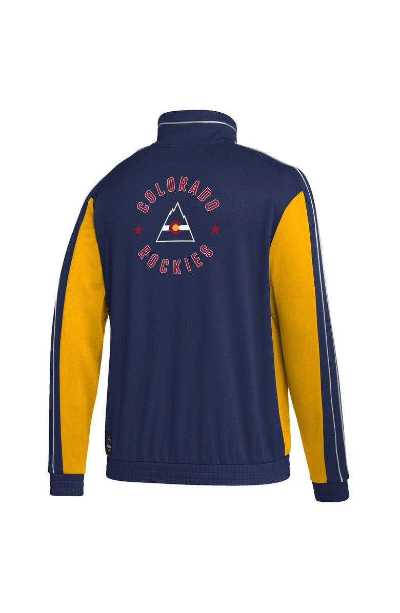 adidas Men's adidas Blue Colorado Rockies Team Classics Half-Zip Jacket, Alternate, color, 