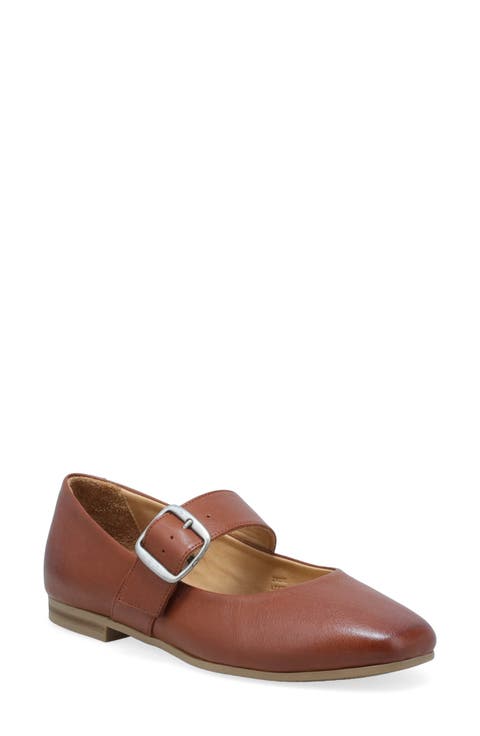 Zadie Leather Mary Jane Flat