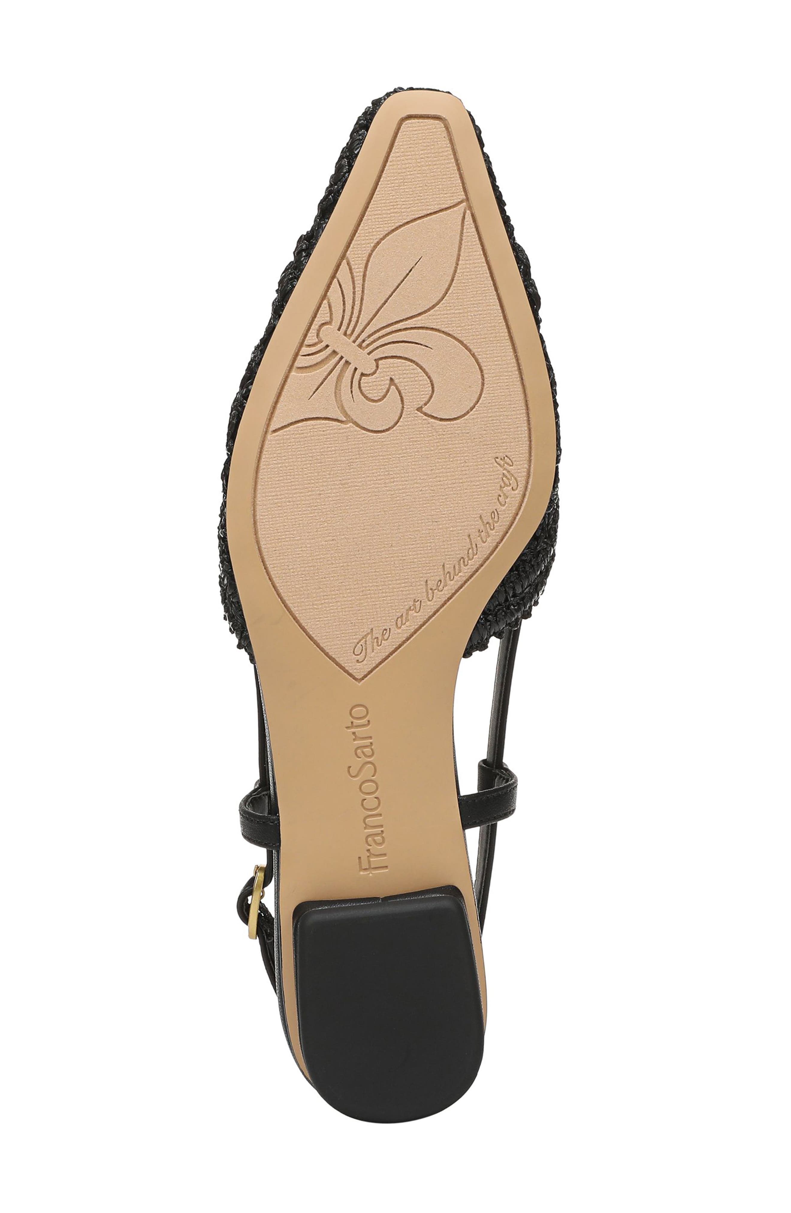 Franco Sarto Riona Slingback Flat, Alternate, color, Black