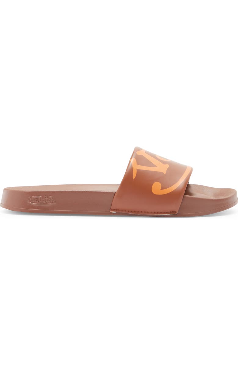 Von Dutch Slick Slide Sandal, Alternate, color, Brown/ Orange