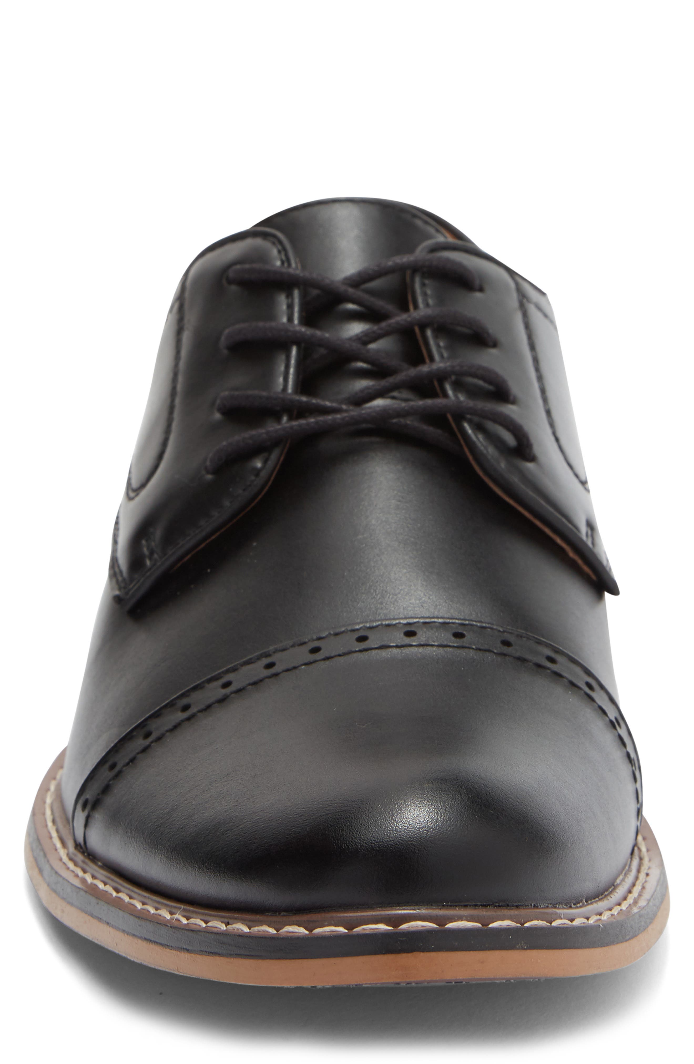 Mausley Cap Toe Oxford, Alternate, color, BLACK