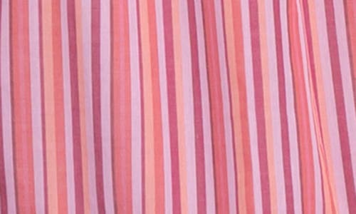 Everyday Ritual Brynleigh Sleeveless Maxi Coverup Dress In Verry Berry Stripe